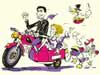 novios con sidecar