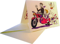 Invitaci�n de boda del modelo con sobre